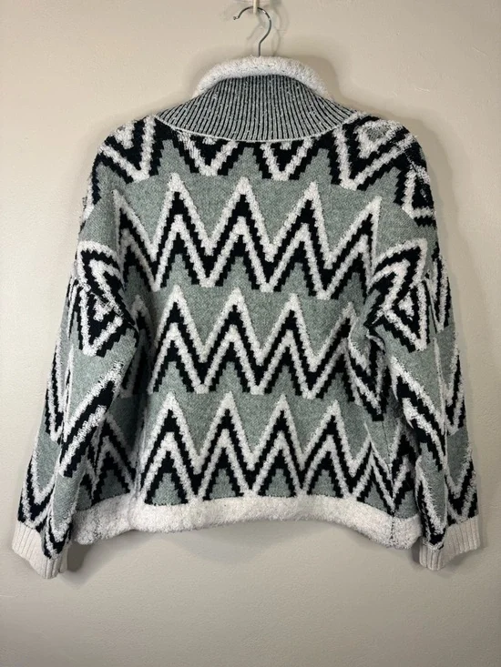 Daily Practice by Anthropologie Zig-Zag Sherpa Jacket Small - Picture 8 of 10